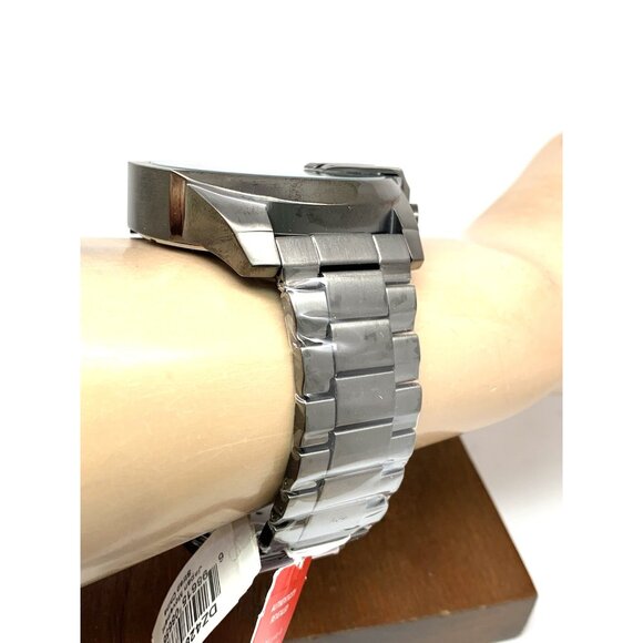 Diesel Men's Watch DZ4282 Quartz Chronograph Gray Dial Gunmetal Steel 52mm - Picture 11 of 13